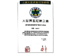 2007年11月,西域酒文化博物馆室外陶坛被上海吉尼斯总部认证为“大世界吉尼斯之最”